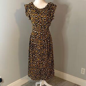 [Who What Wear] Animal Print Midi Dress - Size Small